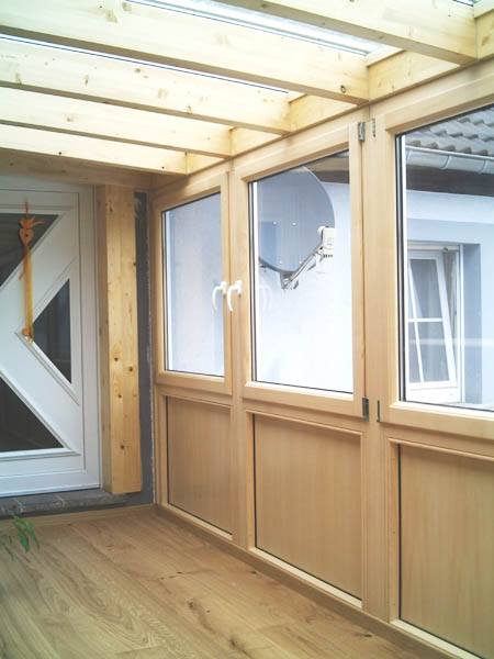 Fenster Veranda Holz/Alu Fichte